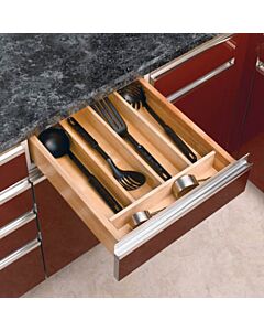 Rev-A-Shelf Wood Utensil Organizer for Drawers Small