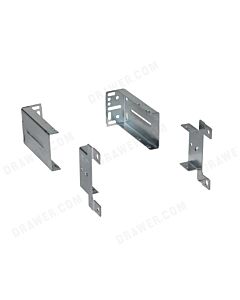 Knape & Vogt 8404 Bracket Kit, Anochrome