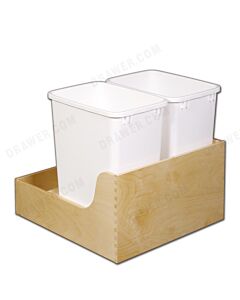Birch Ply Undermount Recycle Drawer Fits 21" opening