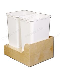Birch Ply Undermount Recycle Drawer Fits 18" opening
