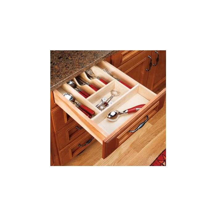 Rev-A-Shelf Wood Cutlery Organizer for Drawers Small