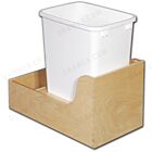 Birch Ply Undermount Recycle Drawer for 35qt bin Fits 12" opening