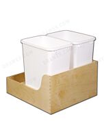Birch Ply Undermount Recycle Drawer Fits 21" opening