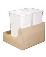 Hard Maple Undermount Recycle Drawer Fits 22 1/2" opening