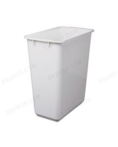 35 Quart recycle/trash container White