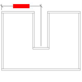 U- Shape Drawer Diagram Left