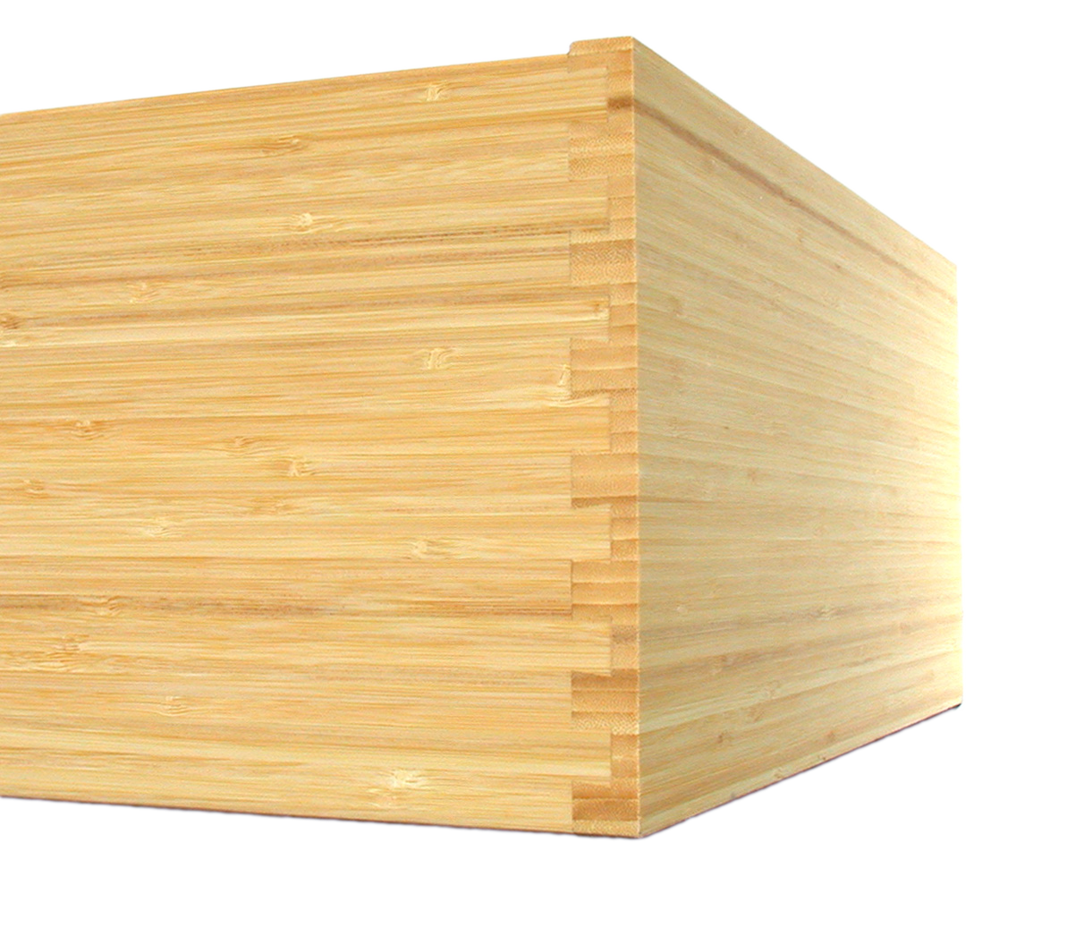 Bamboo Drawer Box Corner Detail