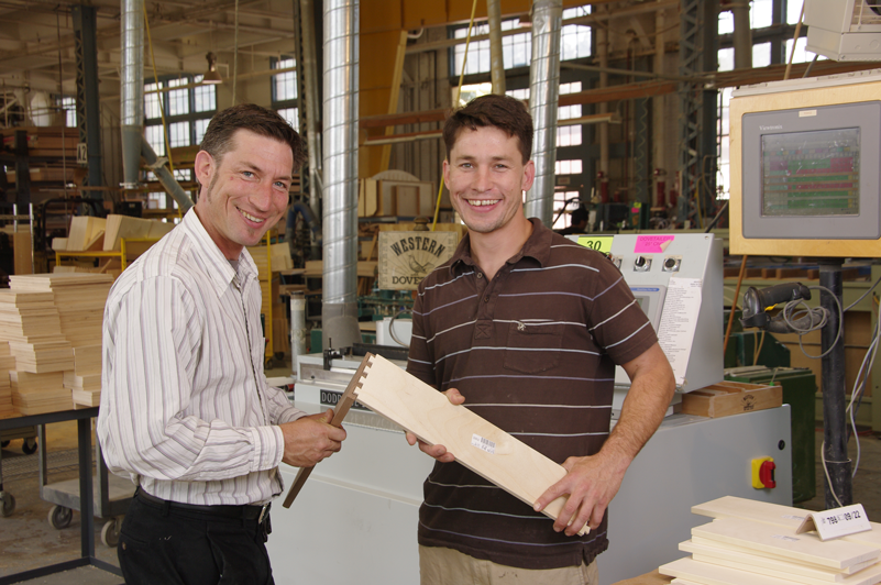 Max Hunter with Josh Hunter at Western Dovetail, Inc.