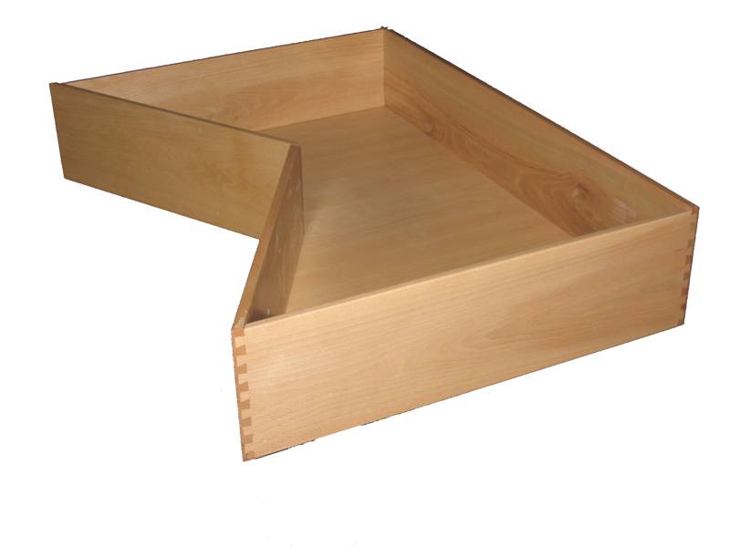 Corner Drawer with Wide Angle